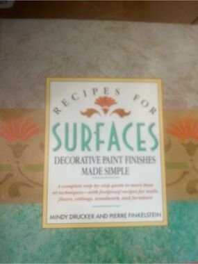 Recipes for Surfaces Decorative Paint Finishes Book - Teal & Peach Cover